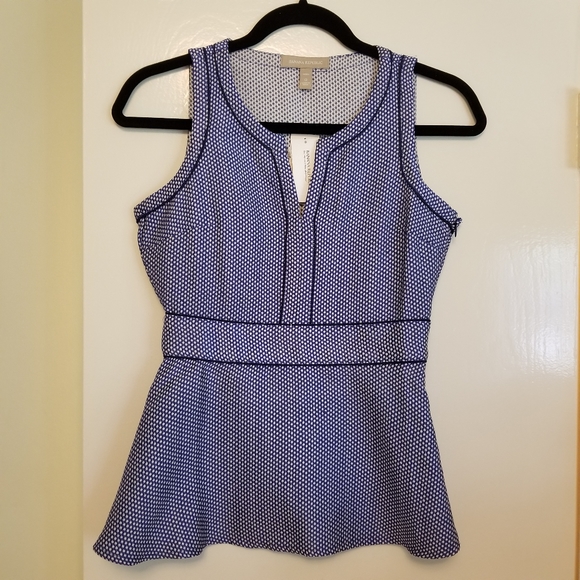 Banana Republic Sleeveless Peplum Polka Dot Top - Picture 9 of 10
